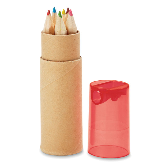 6 coloured pencils