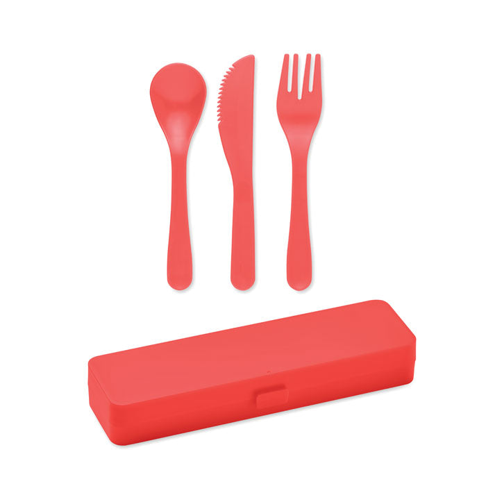 Cutlery set recycled PP