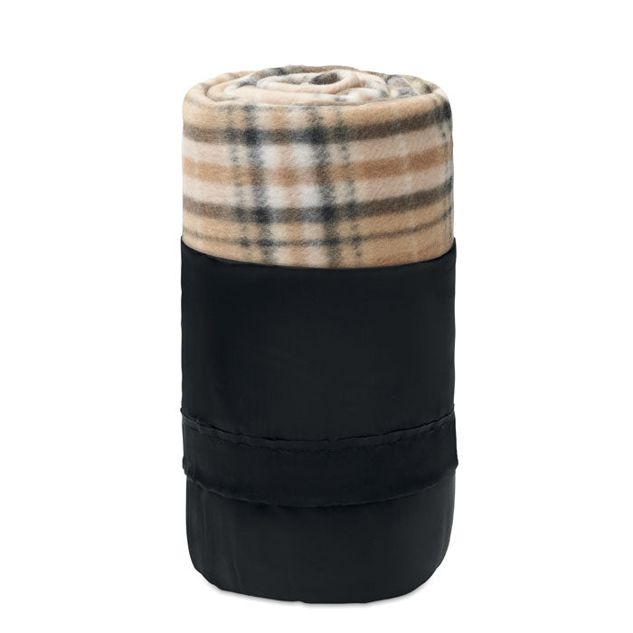 RPET fleece travel blanket