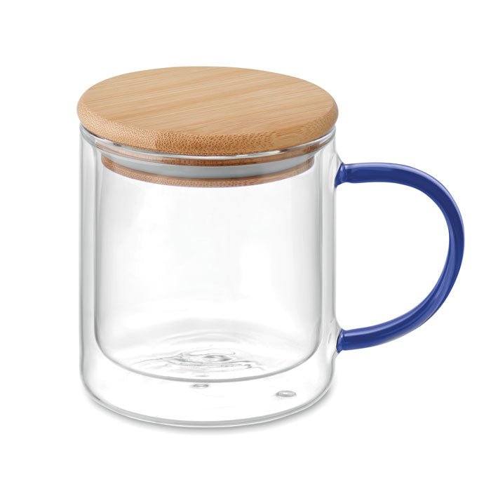 Double wall borosilicate mug