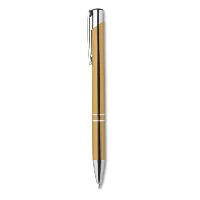 Push button pen with black ink